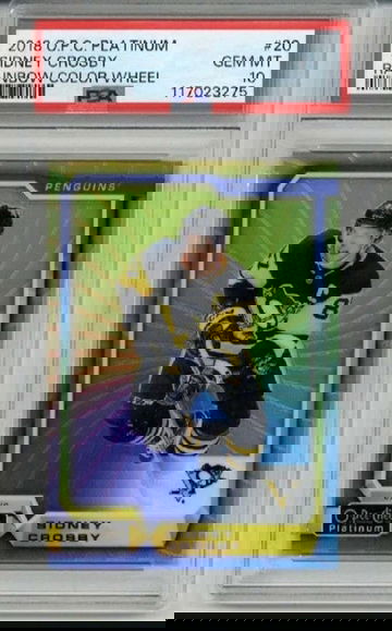 2018 OPC O-PEE-CHEE PLATINUM RAINBOW COLOR WHEEL #20 SIDNEY CROSBY PSA 10