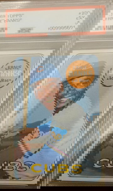 1969 Topps Ernie Banks PSA 5