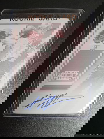 2015 Panini contenders magenta rookie tickets RPS plate RC 1/1 auto Sean Mannion