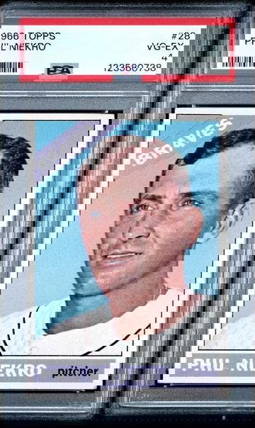 1966 Topps Phil Niekro #28 PSA 4