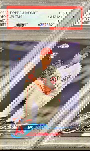 2018 Topps Chrome Shohei Ohtani Rookie RC (PSA 10)