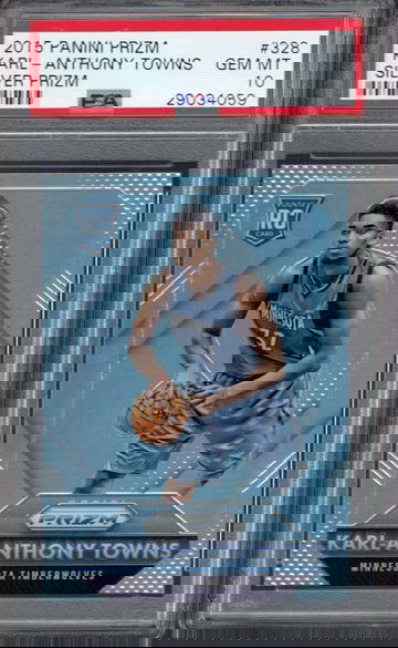 Karl Anthony Towns 2015 Panini Prizm Silver PSA 10