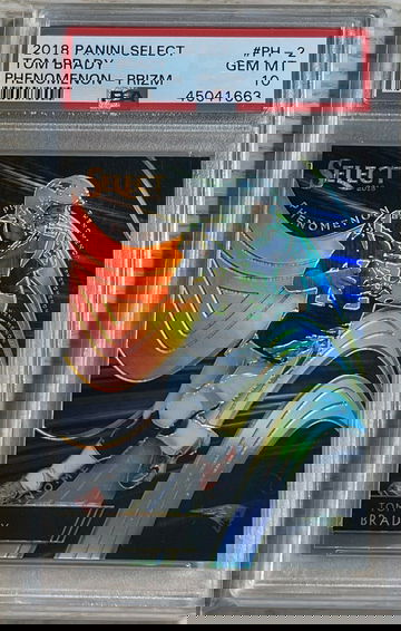 2018 Select Phenomenon Prizm Tom Brady #PH2 PSA 10 GEM MINT Silver Refractor