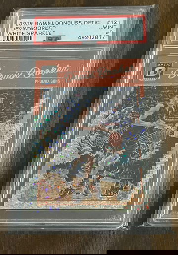 2016 Devin Booker Optic White Sparkle Pop 2 PSA 9