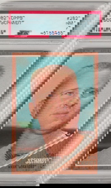 1962 Topps #262 Bob Schmidt PSA 7 (Near Mint)