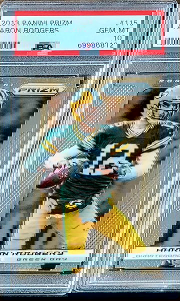 2013 AARON RODGERS Panini Prizm PSA 10 #115 