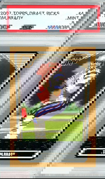 2007 TOPPS DRAFT PICKS PROSPECTS TOM BRADY #4 NEW ENGLAND PATRIOTS PSA 9 MINT