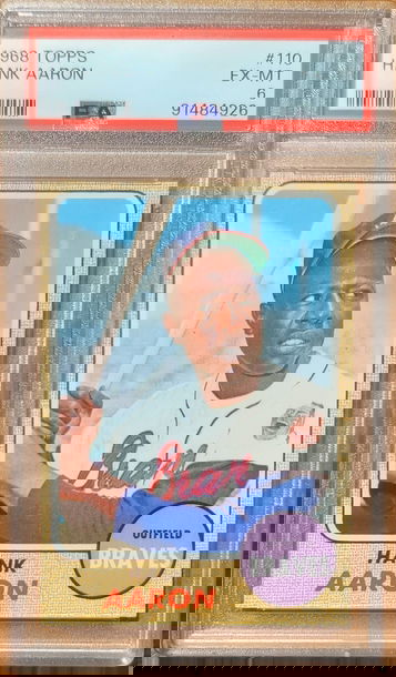 1968 Topps Hank Aaron PSA 6 