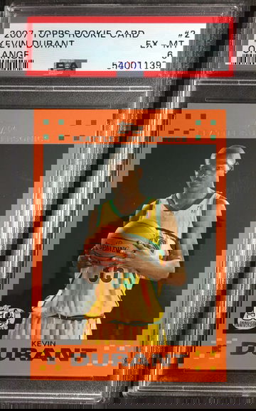 2007 Topps Orange Kevin Durant RC PSA 6