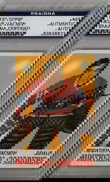 1970 Topps Rogatien Vachon #49 PSA/DNA Certified Authentic Autograph P1255