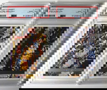 1997 Topps LOT: Kobe Bryant #171 & Tim Duncan #115 Rookie RC PSA 8 NM-MINT Iconic HOF