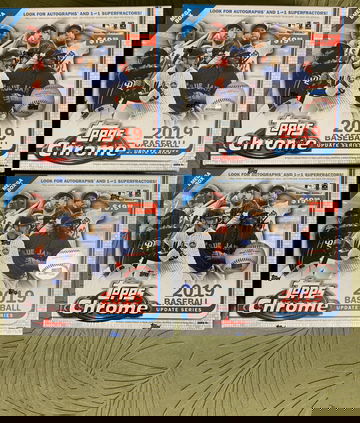 2019 Topps Chrome Update Mega Box Lot - 4 Boxes