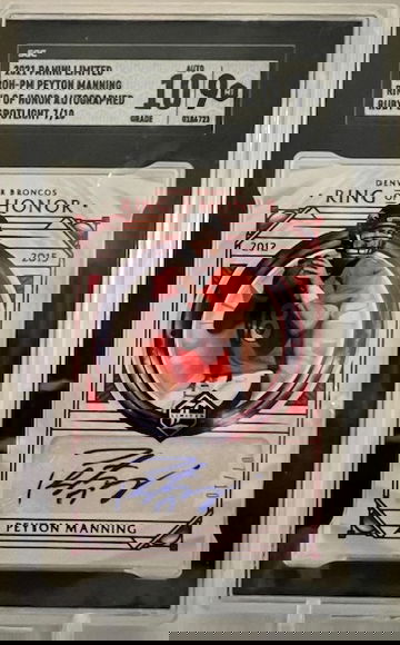 2021 Peyton Manning Auto Ring of Honor Ruby Spotlight #'d 7/10