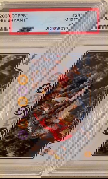 2008 Topps Kobe Bryant with Lebron #24 PSA 9 MINT