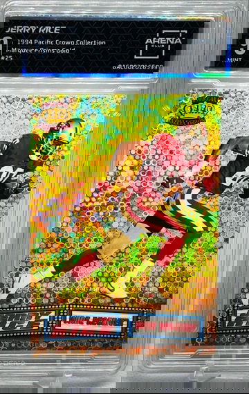 1994 Pacific Crown Collection Marquee Jerry Rice Gold Prisms #25 Arena Club 9 Mint