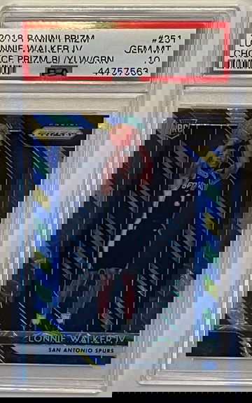 2018 Panini Prizm BLUE/YELLOW/GREEN Lonnie Walker Rookie RC #251 PSA 10 