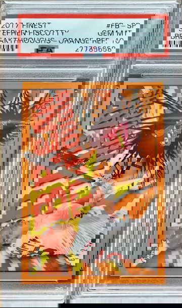  2017 Fiinest Orange Ref. Stephen Piscotty 16/25  PSA 10           