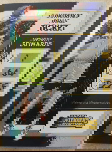 Anthony Edwards⚡️2021-22 Contenders Conference Finals Ticket /75 🔥 TIMBERWOLVES MVP 📈 