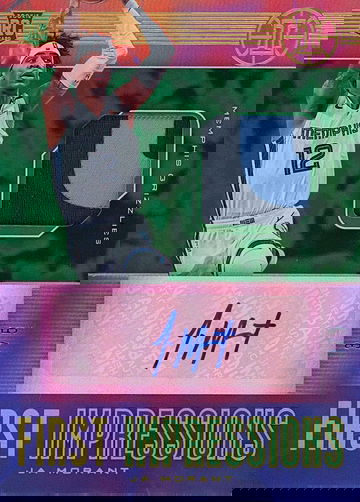 2019 Illusions Ja Morant First Impressions Green ROOKIE PATCH AUTO #3/5 SSP RPA