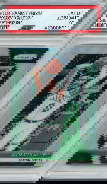 Jayson Tatum 2018 Prizm Silver PSA 10