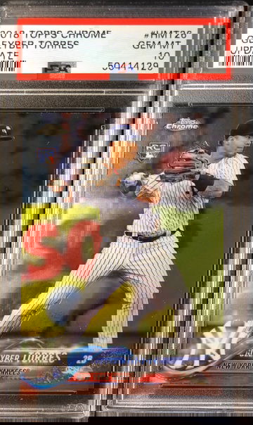 2018 Topps Chrome Glyeber Torres Upadate PSA 10