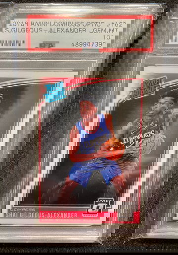 2018 Panini Donruss Optic Shai Gilgeous-Alexander Rated Rookie PSA 10