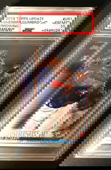 2019 Topps Update Vladimir Guerrero JR. Throwing PSA 10 Gem-Mint