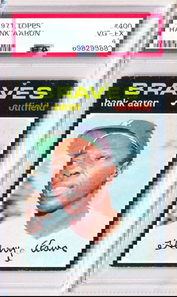 1971 Topps #400 Hank Aaron PSA 4 - NEW CASE - JUST GRADED!