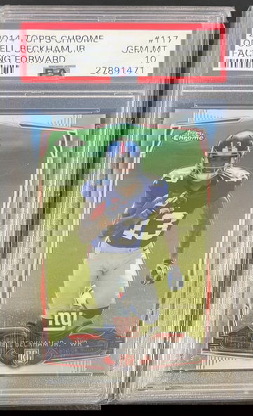 2014 TOPPS CHROME ODELL BECKHAM JR. #117 RC PSA 10 GEM MINT ROOKIE Giants