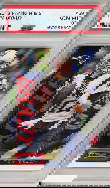 2013 PANINI ROOKIES AND STARS TOM BRADY #59 NEW ENGLAND PATRIOTS PSA 10 GEM MT