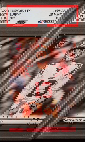 Brock Purdy 2022 Panini Chronicles Photogenic #PH36 PSA 8