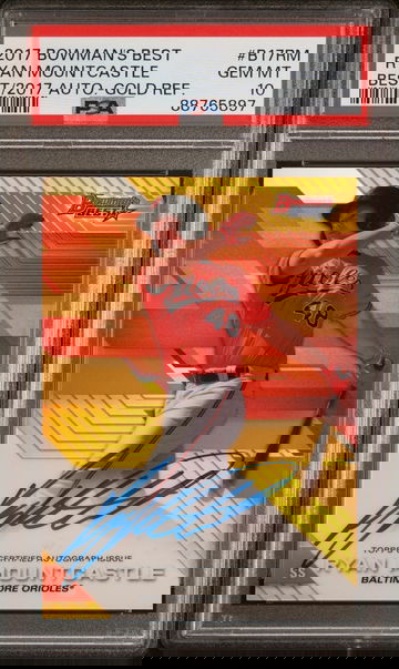 2017 Bowman's Best Gold Ryan Mountcastle #B17RM Auto /50 PSA 10