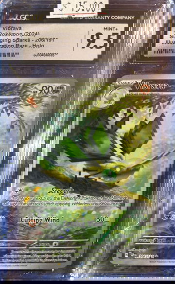 2024 Pokémon Vibrava Surging Sparks 206/191 Alt Art CGC 9.5 Mint+