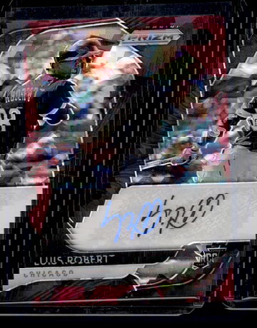 2020 Panini Prizm Rookie Autographs Red Luis Robert #RA-LR RC Auto /25