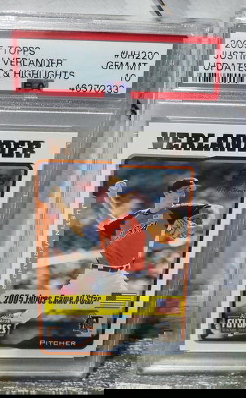 2005 Topps Verlander PSA 10 UH