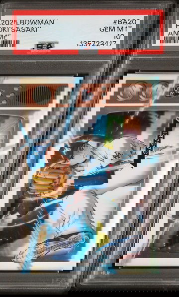 2025 Bowman Anime Roki Sasaki #BA-20 PSA 10 GEM MT Rookie RC