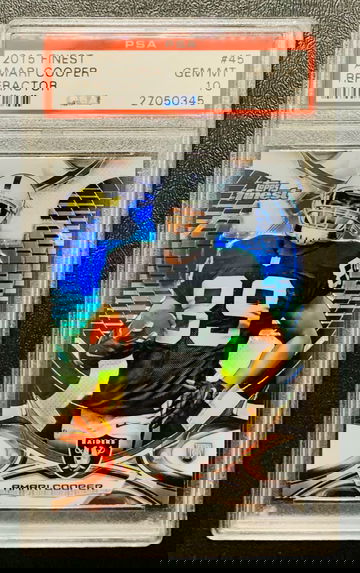 2015 Topps Finest Amari Cooper Refractor RC PSA 10 POP 21