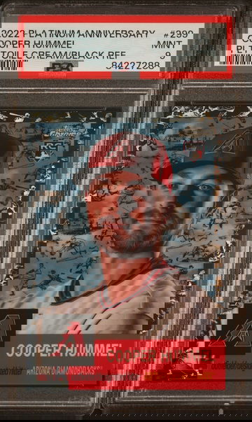 2022 Topps Chrome Platinum Anniversary Cooper Hummel #299 RC /10 PSA 9