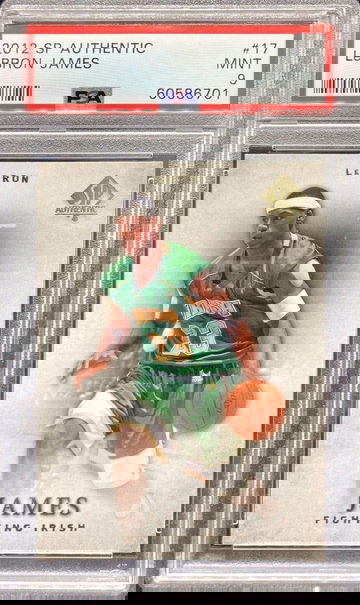 2012 SP Authentic LeBron James #17 * PSA 9 MINT * Fighting Irish / Lakers 