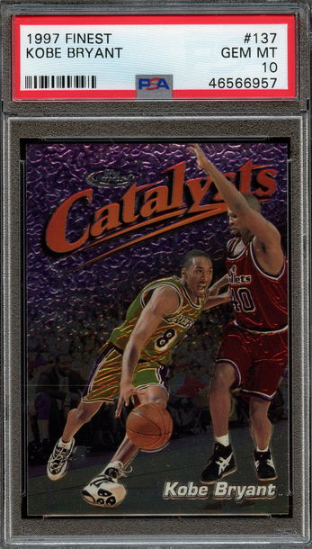 1997 Finest Silver #137 Kobe Bryant PSA 10 Gem Mint