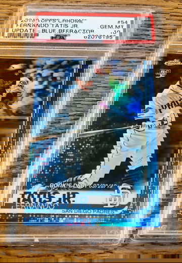 2019 Topps Chrome Update Fernando Tatis Jr. Blue Refractor /150 PSA 10