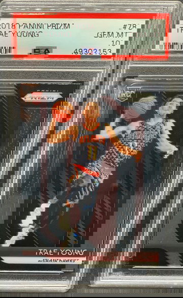 Trae Young 2018 Panini Prizm #78 Rookie PSA 10