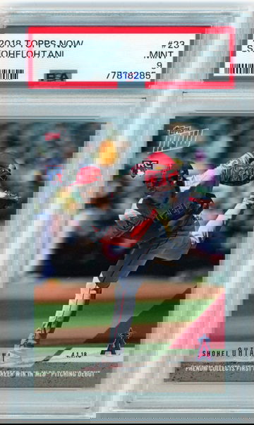 2018 Topps Now #23 Shohei Ohtani PSA 9 MINT!