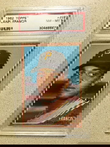 1962 Topps #252 Earl Francis PSA 8 NM-MT PIRATES 