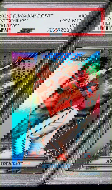 2019 Bowman's Best Austin Riley Refractor #4 PSA 10