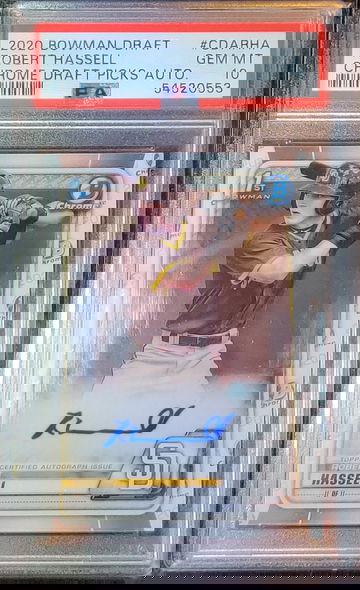 2020 Bowman Draft Robert Hassell Auto PSA 10