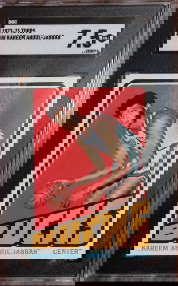 19972-73 TOPPS #100 KAREEM ABDUL-JABBAR SGC 7.5