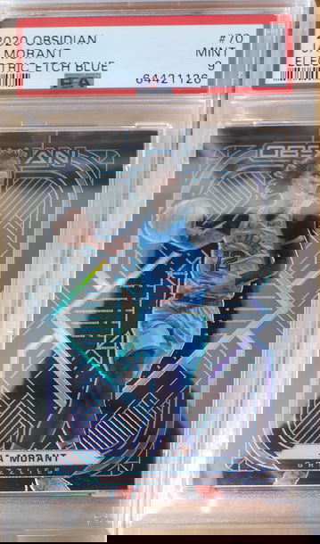 2020-21 Obsidian Basketball - Ja Morant FOTL Blue Etch 2/16! All-Star 🌟 PSA 9!