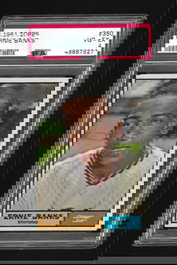 1961 TOPPS ERNIE BANKS PSA 4