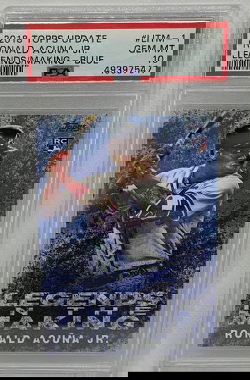 2018 Topps Update Legends in the Making Ronald Acuna RC PSA 10 Braves